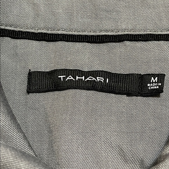 Tahari Lyocell Pintuck Jacket in Green/Black/Blue-Gray Size Medium NEW - Picture 9 of 14